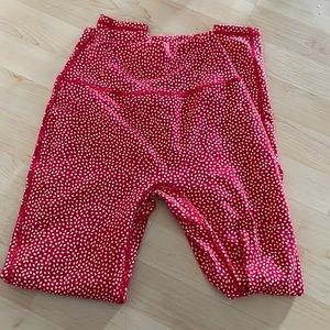 Buffbunny Salsa Red Bossy Print Leggings